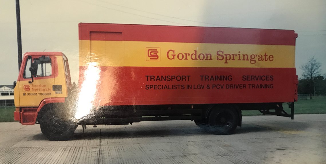 Side view of lorry